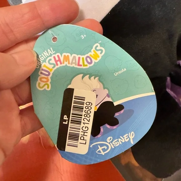 Disney Villains Ursula Plush Toy - Black, White, Purple - Picture 5 of 6